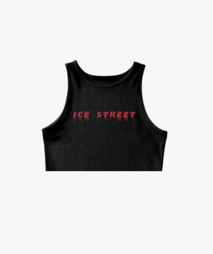 Ice Street Trend Cut Crop Tank Top